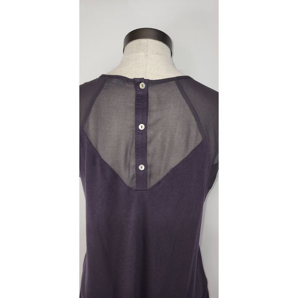 Daniel Rainn Purple Sleeveless Crochet Top Size S - Picture 9 of 9